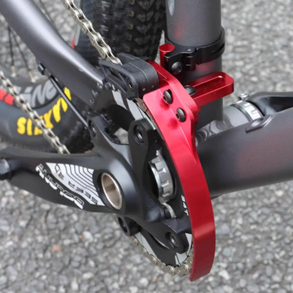 Bicycle Single Chainring Chain Stabilizer, Chain Tensioner, Anti-Drop Chain, Front Derailleur Adapter Ring, Anti-Fouling Three-In-One