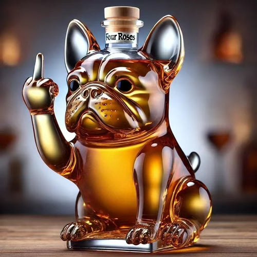 🐶 Decorative Whiskey Decanter | Creative French Bulldog Design