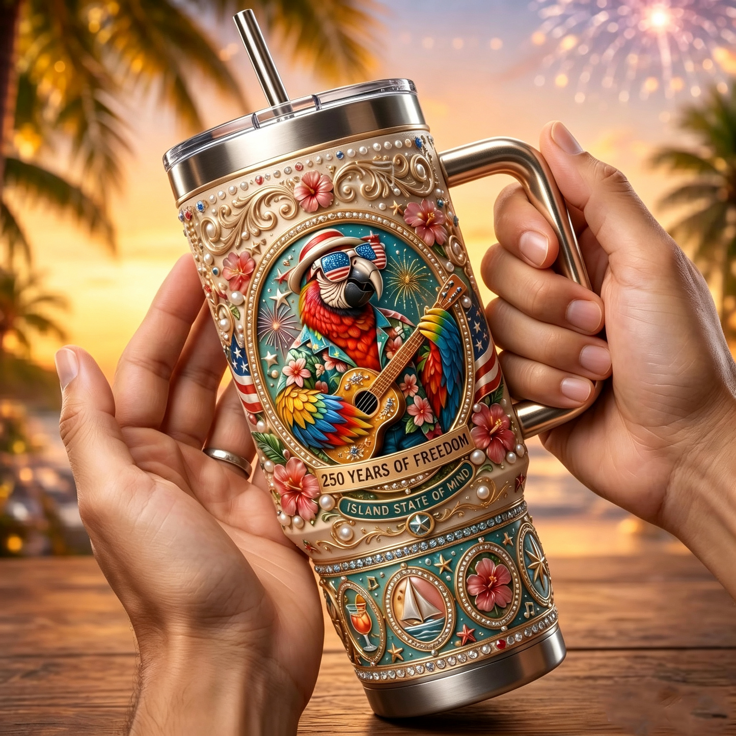 🥤✨ Limited Time 50% OFF✨  40oz Parrot-Shaped Thermos | Large Capacity Stainless Steel Tumbler