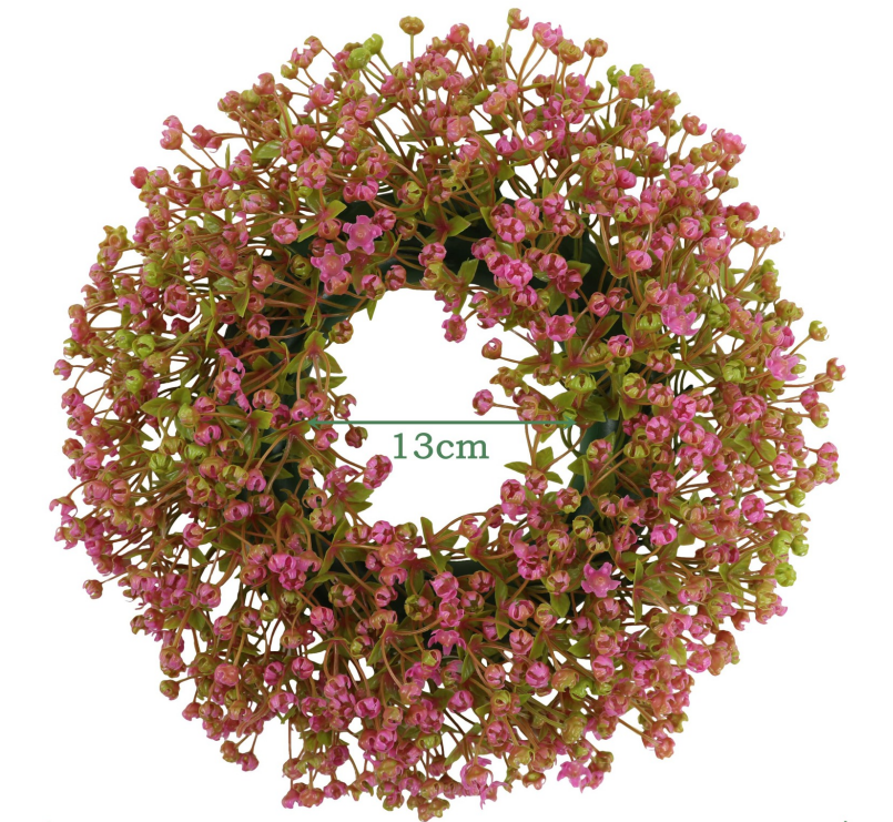 🌿 Artificial Floral Wreath 30cm | Spring Door Wall Decor