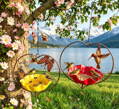 ✨ Hanging Heart Bird Feeder | Stylish Garden & Patio Decor
