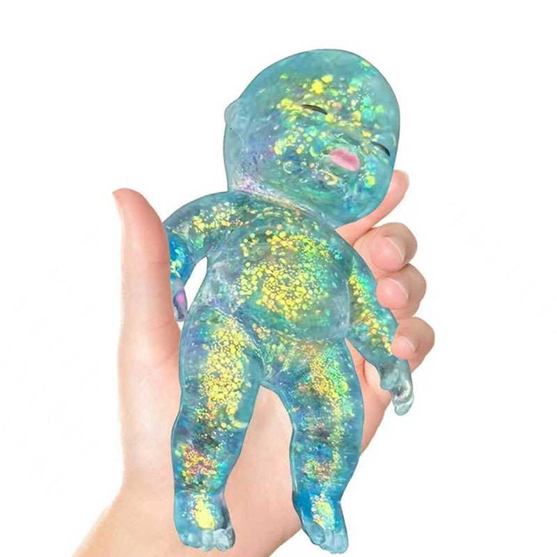🧸 Squishy Baby Glitter Toy | Slow Rising Stress Relief Fidget