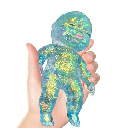 🧸 Squishy Baby Glitter Toy | Slow Rising Stress Relief Fidget