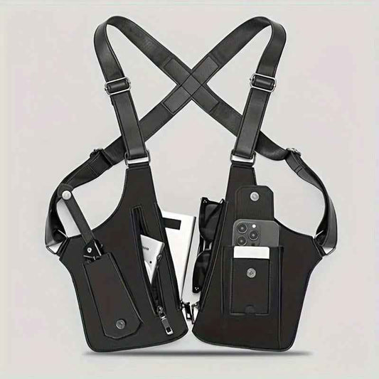 🔥Last Day 48% OFF-Premium Leather Adjustable Underarm Shoulder Bag for Men