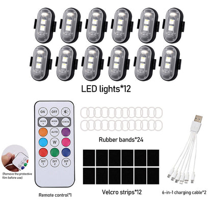 🔥Last Day 50% OFF| 🚗🌈RGB Car Ambient Lights🏍️🚨