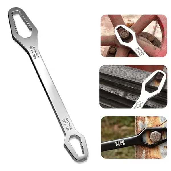 【🤩Buy 1 Get 1 Free】🔧Double-Ended Torx Wrench🛠️, Universal Automotive Torx Wrench 8-24mm Self-Tightening🔧