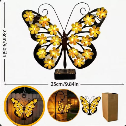 🔥🦋 Solar Butterfly Wall Art – A Beautiful Glow for Your Outdoor Space