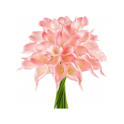 🤍 15PCS Artificial Calla Lily Flowers | Real Touch Elegant Decor