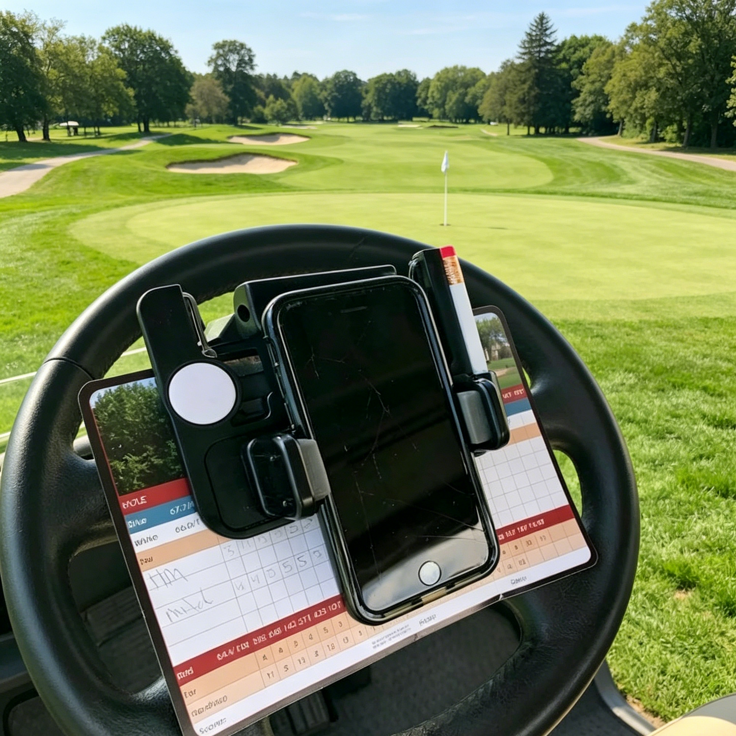🔥Last Day 48% OFF|🌟⛳ Golf cart steering wheel phone holder🏌️