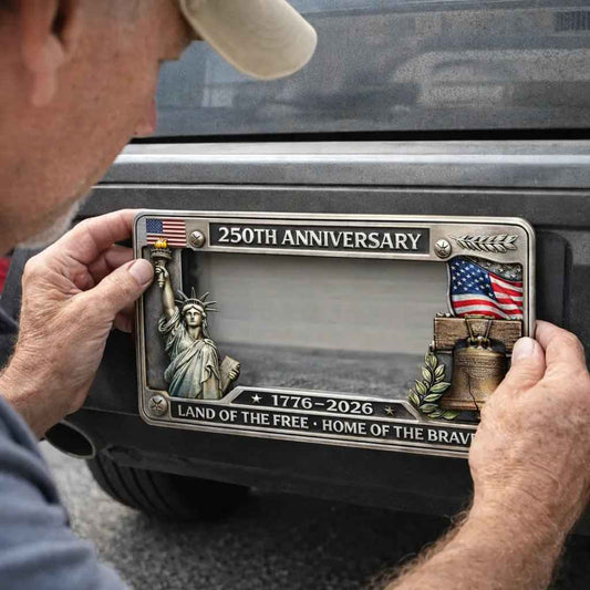 🔥 49% OFF Today Only 🗽🇺🇸 250th Anniversary Commemorative License Plate Frame🚗