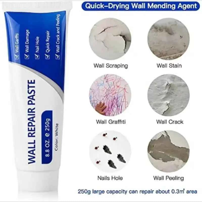 🧱 Drywall Repair Kit | Quick-Drying Wall Mending Paste 250g