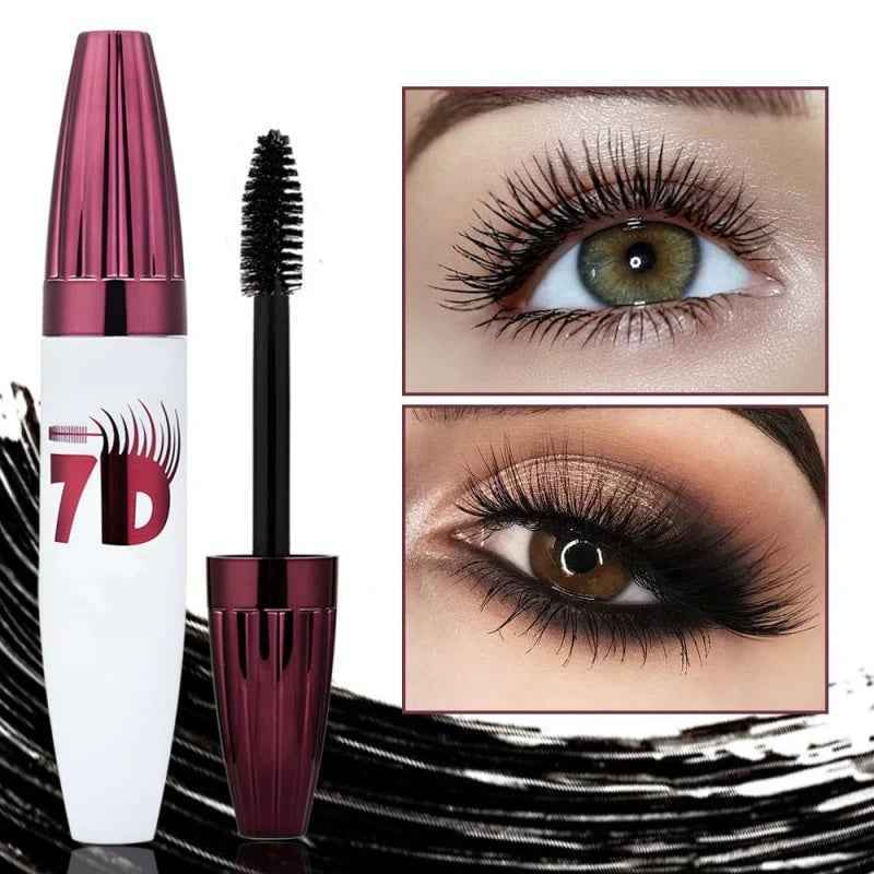 7D Waterproof Curling & Lengthening Mascara, Smudge-Proof Volumizing Mascara