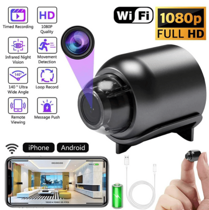 ⚡ Tiny Hidden Cam – HD Video | Night Vision | One-Step Setup | Safe Monitoring📡