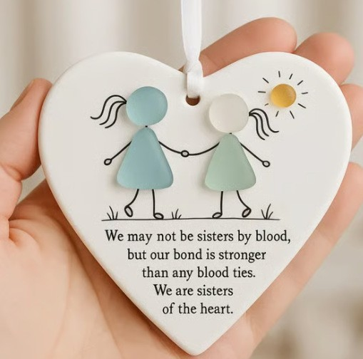 Buy 4, Get 3 Free🎁 【Heartfelt  Gifts】-Snowflake Shaped Sea Glass Friendship Ornament