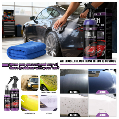 Limited Time 🔥 Buy One Get One Free - 3-in-1 Automotive Ceramic Coating Spray Hydrophobic Agent - 😍 Keeps Your Car Clean and Shiny Long-Lasting