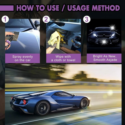 Limited Time 🔥 Buy One Get One Free - 3-in-1 Automotive Ceramic Coating Spray Hydrophobic Agent - 😍 Keeps Your Car Clean and Shiny Long-Lasting