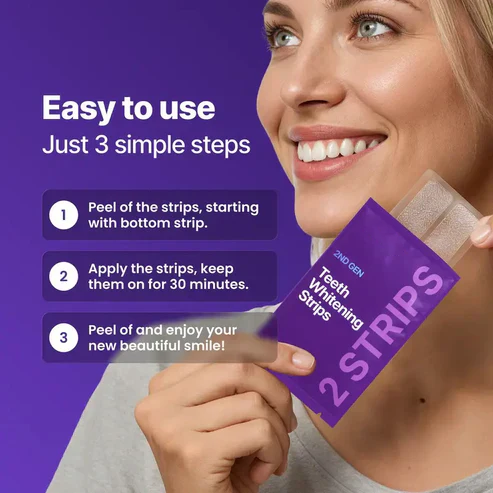 ✨ Purple Teeth Whitening Strips (Gen 2)