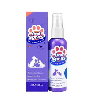 50% off 🐈 Pet dental cleaning spray | Say goodbye to bad breath with just one spray, gently cleans teeth