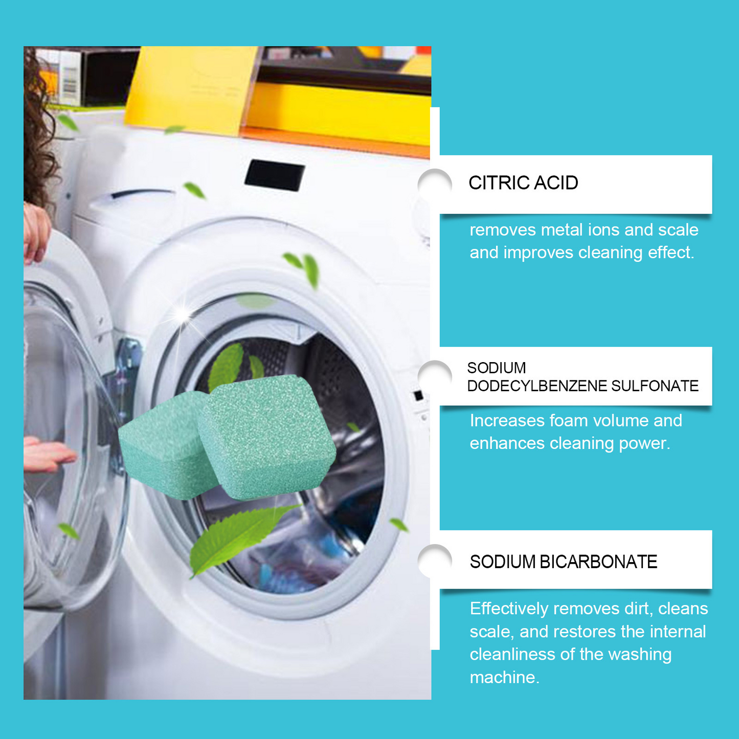 🔥Discount is still ongoing...while supplies last.🐶Washing machine cleaner tablets: Easily remove odors from pet clothes