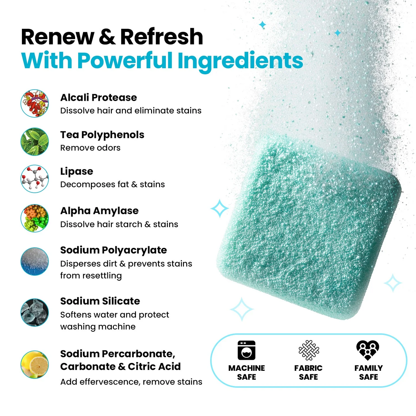 🔥Discount is still ongoing...while supplies last.🐶Washing machine cleaner tablets: Easily remove odors from pet clothes