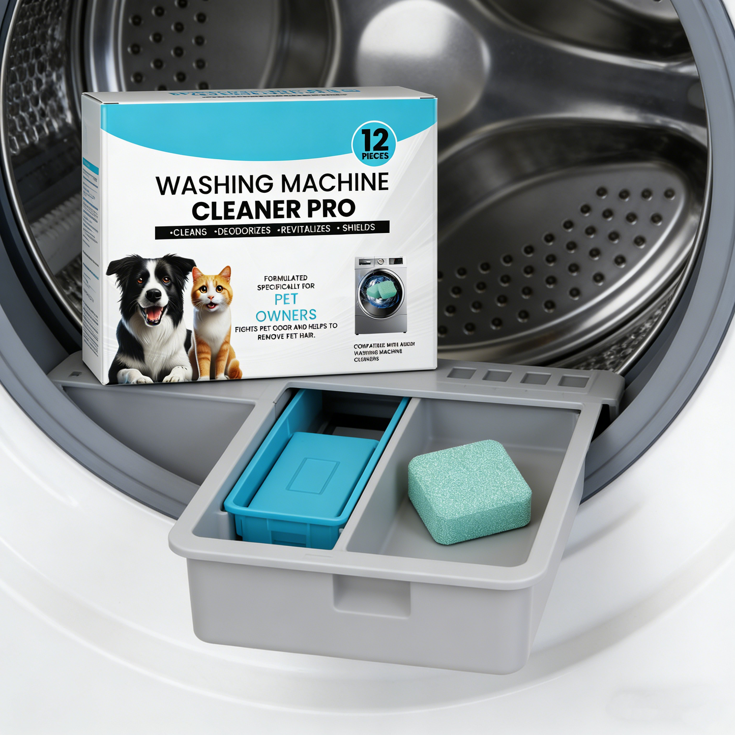 🔥Discount is still ongoing...while supplies last.🐶Washing machine cleaner tablets: Easily remove odors from pet clothes