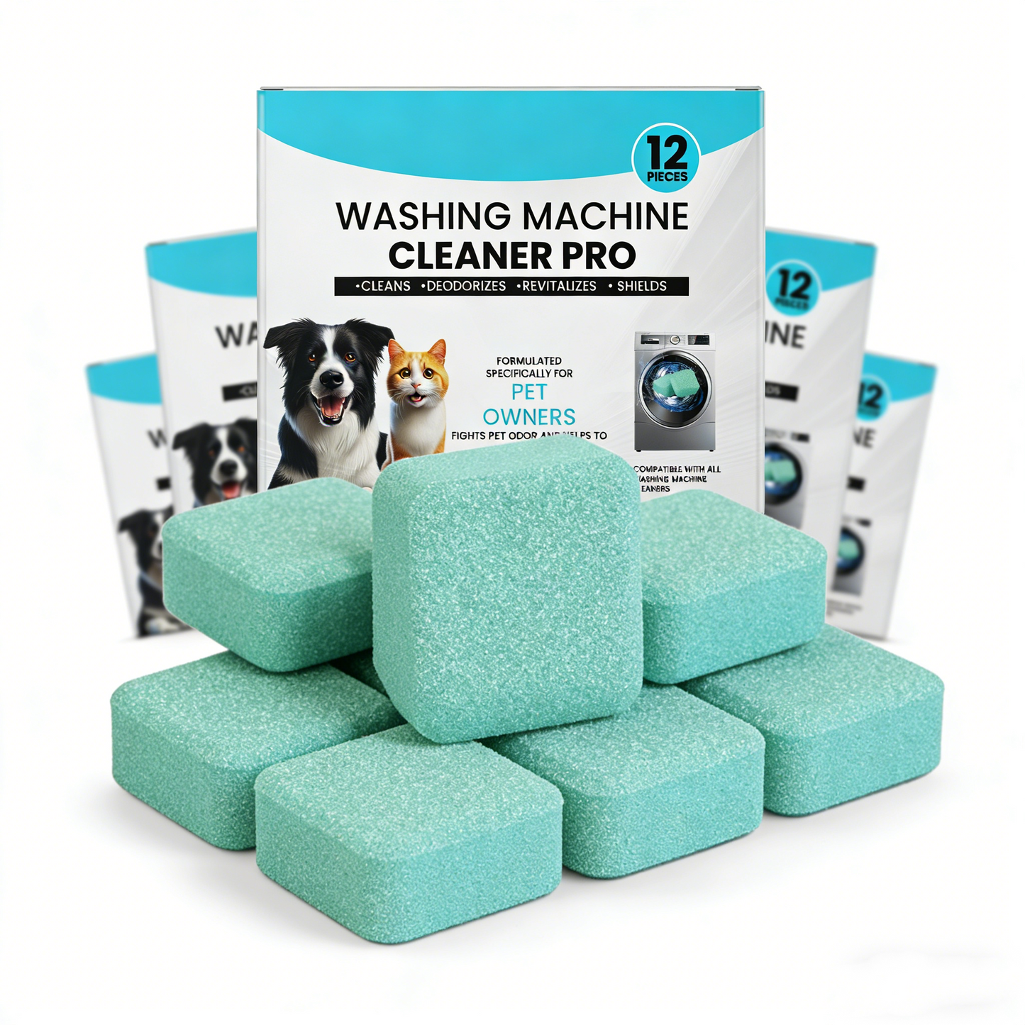 🔥Discount is still ongoing...while supplies last.🐶Washing machine cleaner tablets: Easily remove odors from pet clothes