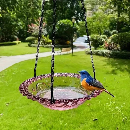 🔥💐SPRING DAY SALE- ONLY 💲26.99!⚡50K+ SOLD!🐦Solar Cascade Hanging Bird Bath Fountain