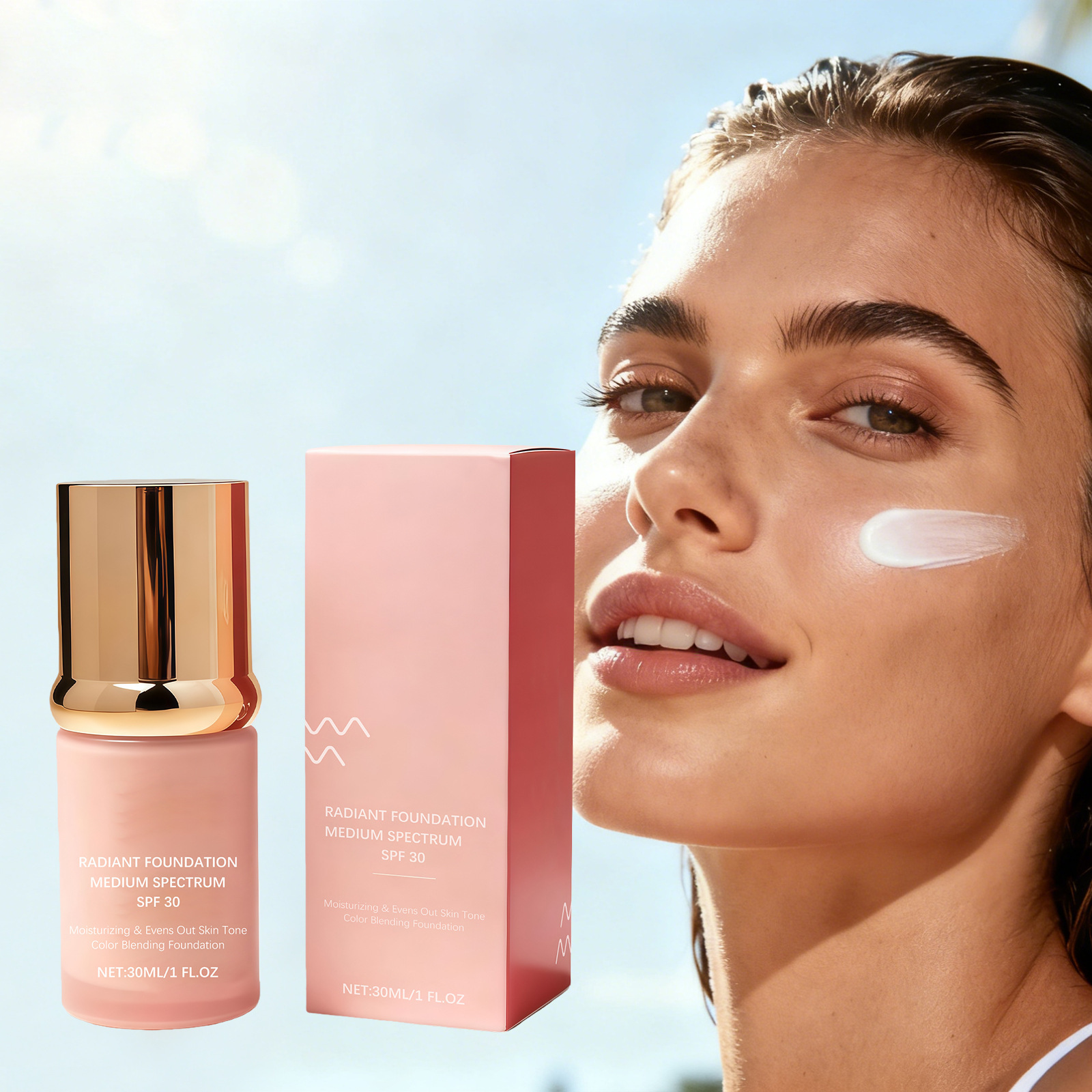 🔥Buy 1 get 1 free 🧴 Lightweight protection, natural makeup finish | Perfectly compatible with foundation