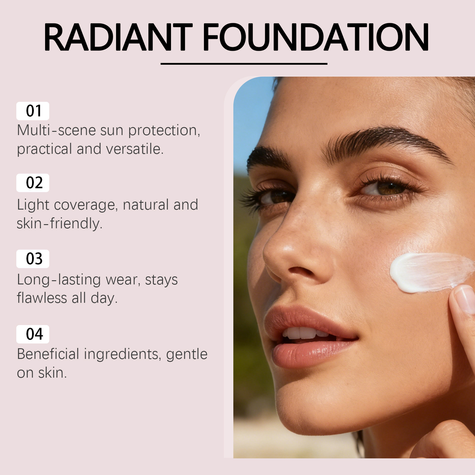 🔥Buy 1 get 1 free 🧴 Lightweight protection, natural makeup finish | Perfectly compatible with foundation