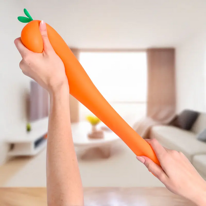 🥕 Giant Squishy Carrot Toy | Squeeze Stretch Stress Relief