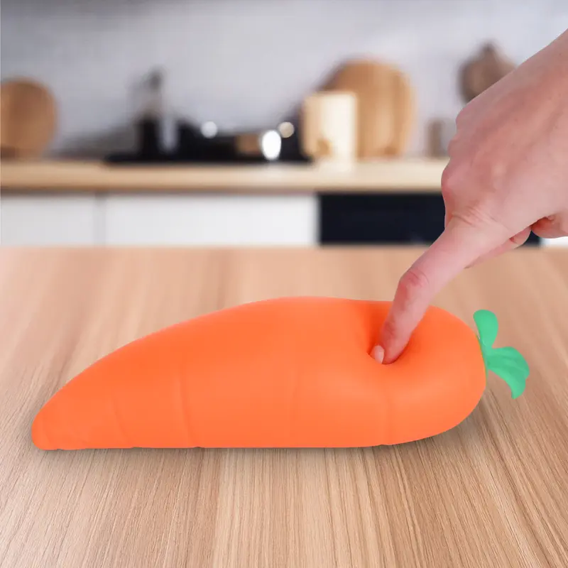 🥕 Giant Squishy Carrot Toy | Squeeze Stretch Stress Relief