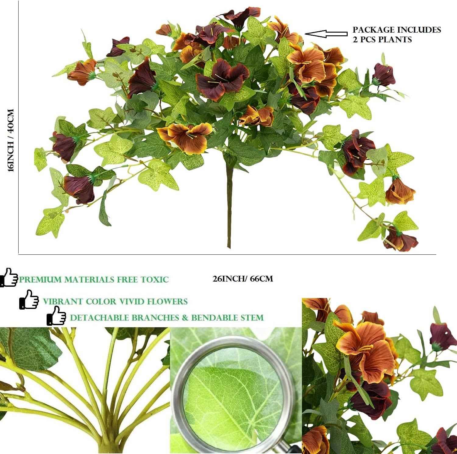 🌺🌷Artificial Fake Petunia Flowersfor Outdoor Decoration ✨(2Pcs)