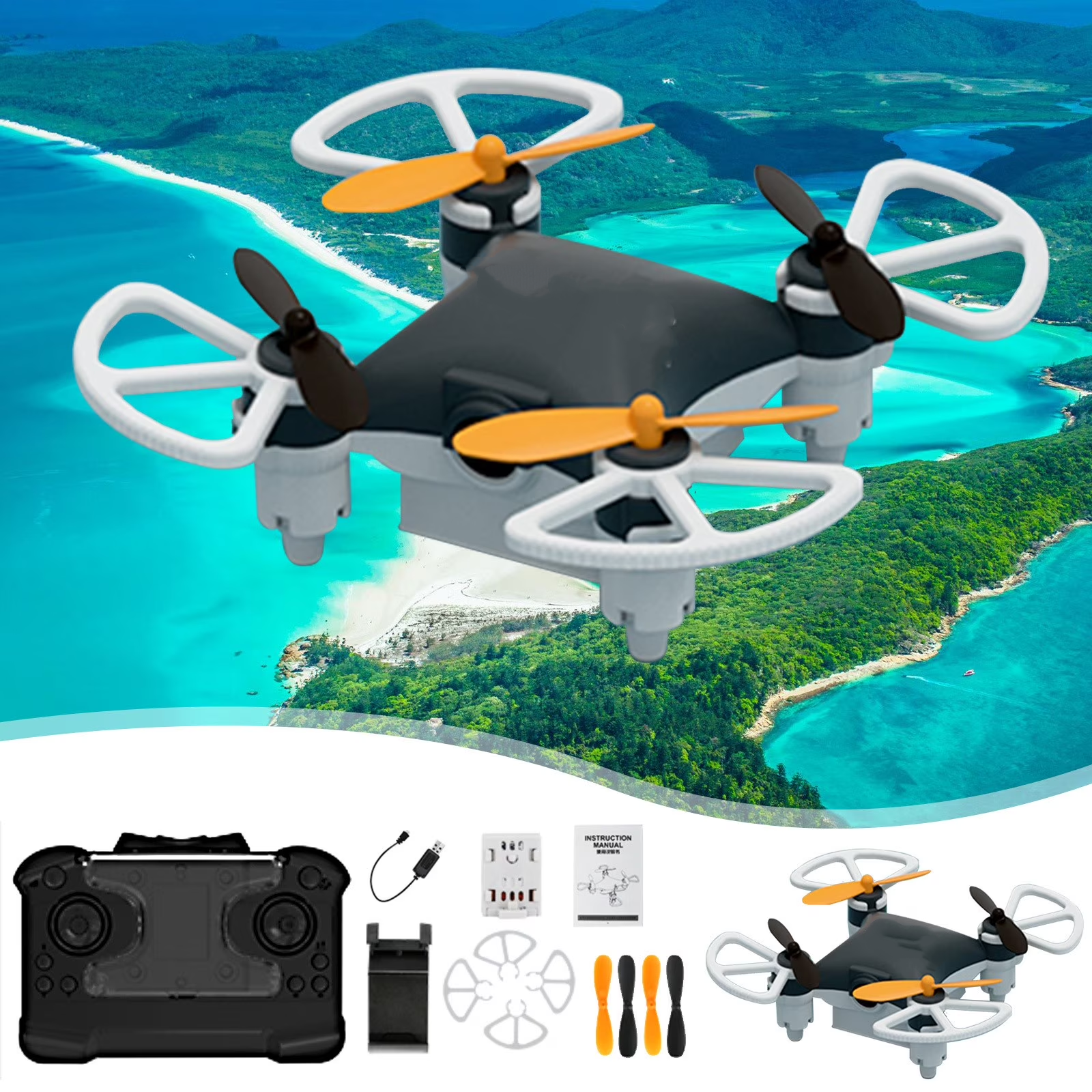 70% OFF 🔥Beginner-Friendly Mini Drone with Cool 360° Stunt Flights