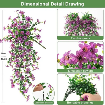 Offer ends TODAY!🌼 Artificial Hanging Daisies - UV-Resistant Indoor/Outdoor Decoration 🏡