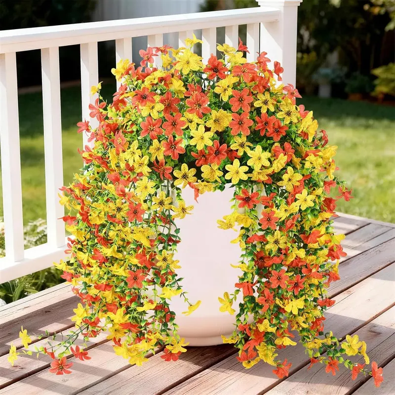Offer ends TODAY!🌼 Artificial Hanging Daisies - UV-Resistant Indoor/Outdoor Decoration 🏡
