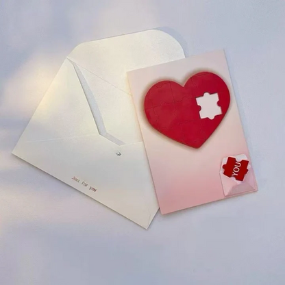 🧩Talking heart-shaped jigsaw puzzle cards💖 A perfect gift for confessions & keepsakes