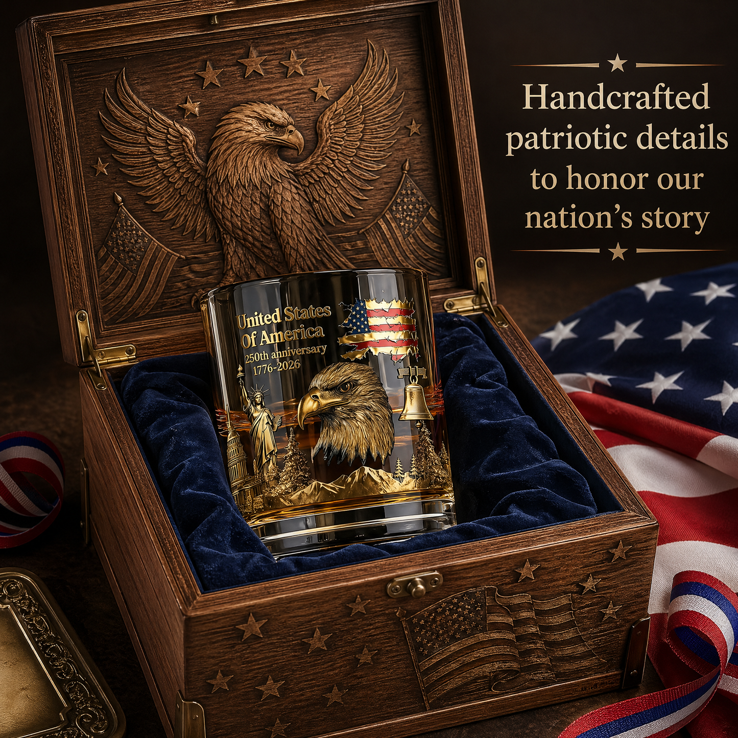 🏆Flash Sale✨🇺🇸 250th Anniversary Eagle Whiskey Decanters🦅 Celebrate 250 Years of American Pride