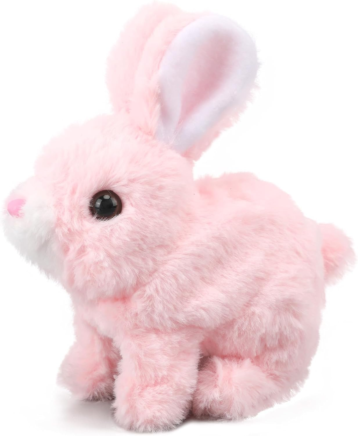 Electronic plush bunny toy, interactive Easter bunny toy