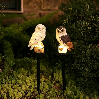 🔥Big Sale - 50% OFF🔥Waterproof Solar Owl Light – LED Pathway Light for Lawn, Garden & Outdoor Decor