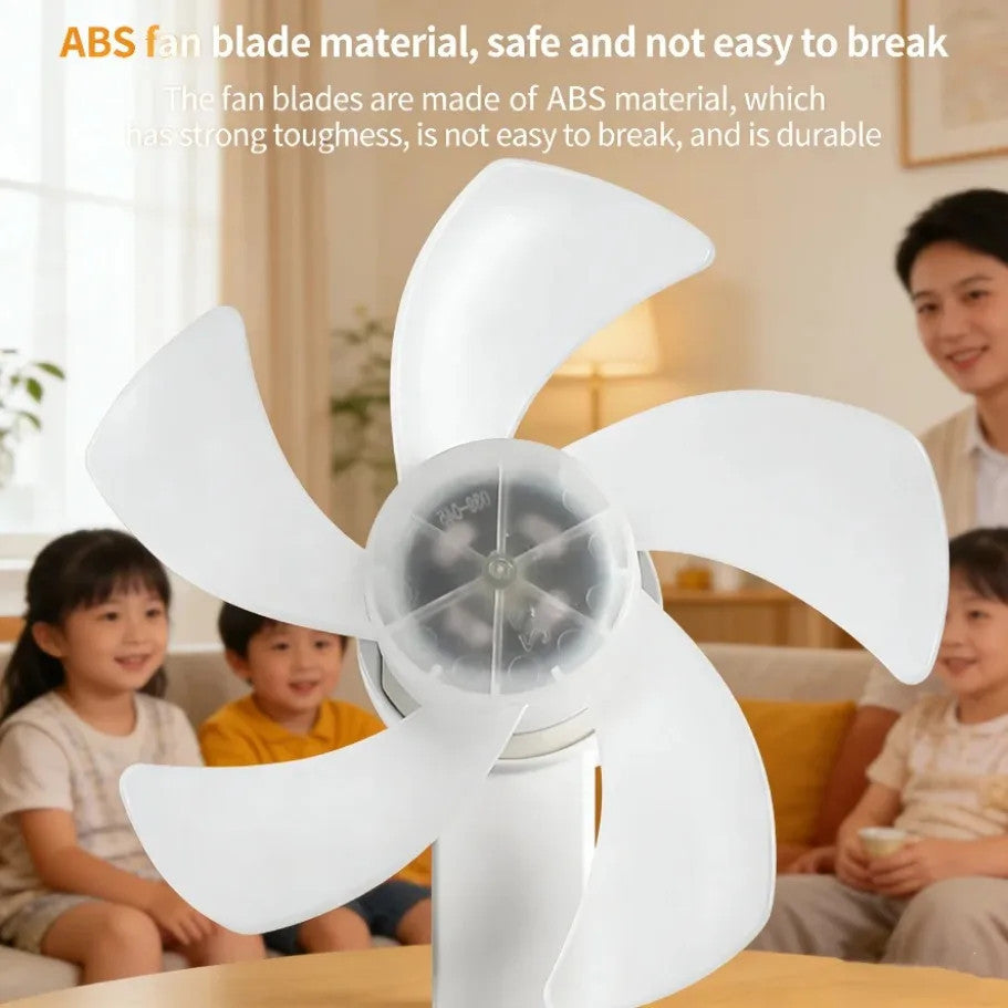 💥SAVE 33%💡 2-in-1 E27 4-Head Folding Ceiling Fan Light, Adjustable LED Fan Lamp With Remote Control For Bedroom Kitchen
