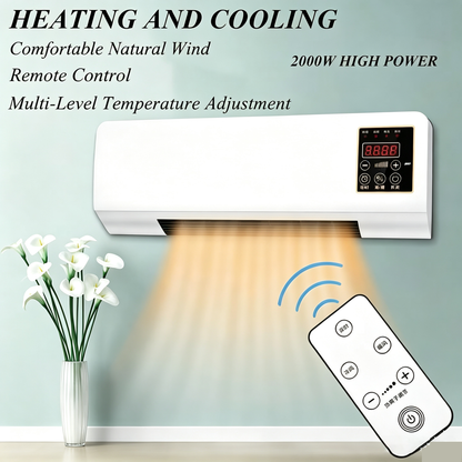 Fast Cooling & Heating❄️🔥 2-in-1 Wall-Mounted Heater & Air Cooler | Built for Everyday Living🍃