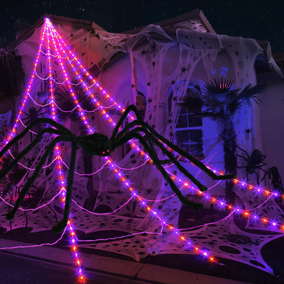 🕸️Spider Web Lights – 8 Modes with Remote &amp