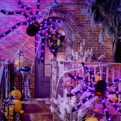 🕸️Spider Web Lights – 8 Modes with Remote &amp