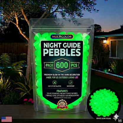 💥LAST DAY SALE 49%OFF💥🌈Colorful Glow-in-the-Dark Garden Stones