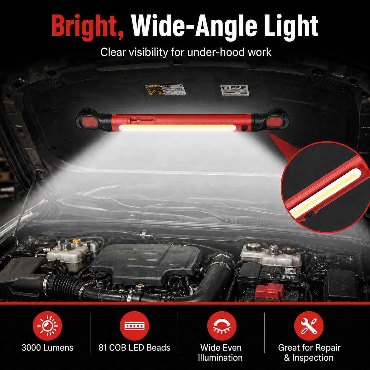 Father's Day Promotion SAVE 49% 🔥3000LM Rechargeable Magnetic LED Work Light Bar