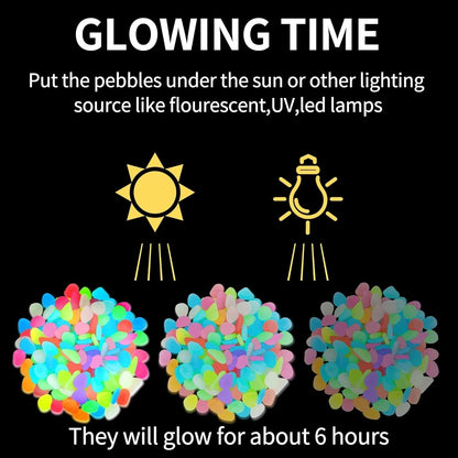 💥LAST DAY SALE 49%OFF💥🌈Colorful Glow-in-the-Dark Garden Stones