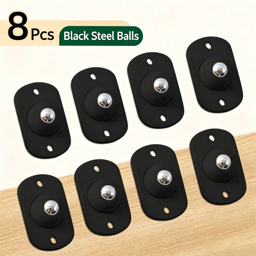 8 Pcs Black