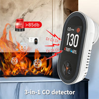 carbon monoxide + temperature and humidity