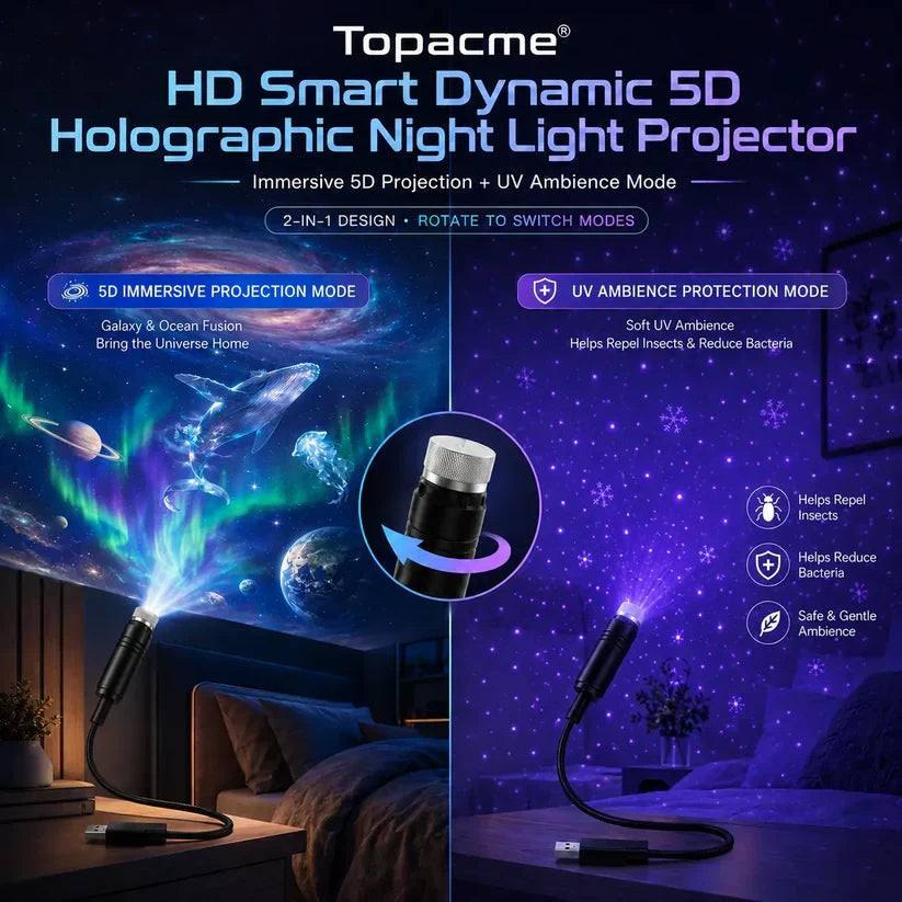 5D Galaxy Ocean Projector for Bedroom