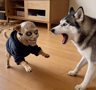 😱🐶🐱 Scary Pet Mask – Turn Your Pet Into a Prank Legend